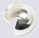 Sterling Silver Crimp Covers 3mm (100)