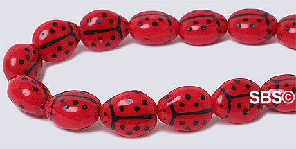 Czech 7x9mm Ladybugs 
