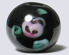 Czech Floral 6mm - Jet