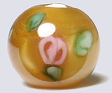 Czech Floral 6mm - Dark Yellow