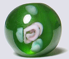 Czech Floral 6mm - Emerald