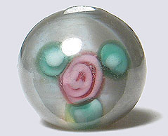 Czech Floral 6mm - Grey