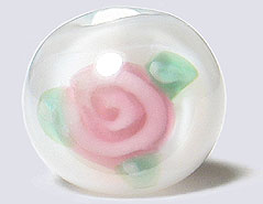 Czech Floral 6mm - White