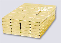 DC Magnet 12x12x4 Gold (100)