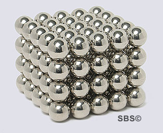 DC Magnet 6mm Round Silver (100)