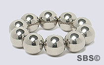DC Magnet 6mm Round Silver (10)