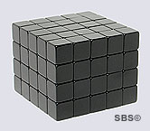 DC Magnet 6mm CUBE Black (100)