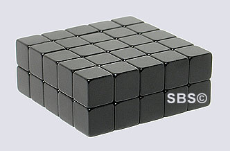 DC Magnet 6mm CUBE Black (50)