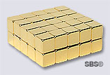 DC Magnet 6mm CUBE Gold (50)
