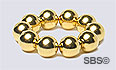DC Magnet 6mm Round Gold (10)