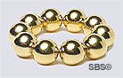 DC Magnet 8mm Round Gold (10)