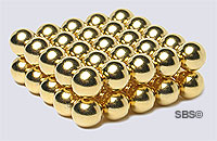 DC Magnet 8mm Round Gold (50)