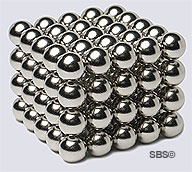 DC Magnet 8mm Round Silver (100)