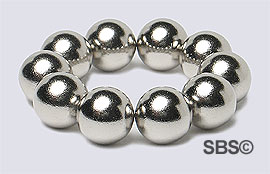 DC Magnet 8mm Round Silver (10)