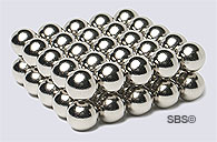 DC Magnet 8mm Round Silver (50)