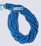 Dark Turquoise Howlite 6mm (round) 10 strands