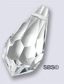 Preciosa 9x15 Teardrop - Crystal