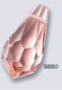 Preciosa 9x18 Teardrop - Light Rose
