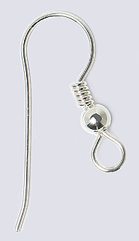 French Ear Wires - Silver Plated (12 pair)