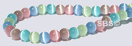 4mm Cats Eye - Pastel Mix