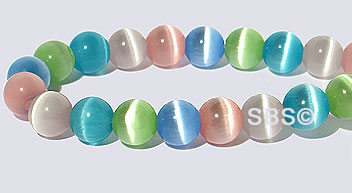 6mm Cats Eye- Pastel Mix