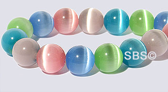 8mm Cats Eye- Pastel Mix