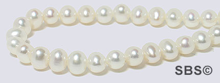 Fresh Water Pearl 4 to 4.5mm Potato - White - A Grade
