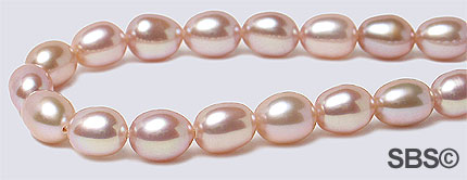 Fresh Water Pearls 4x6mm - Mauve/Pink