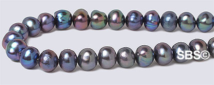 Fresh Water Pearl 5mm Potato - Peacock