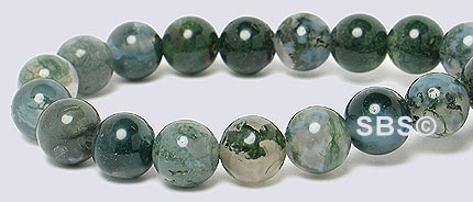 Green Moss Agate 6mm