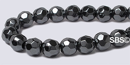 Hematite 6mm Hex Ball (non-magnetic)