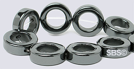 Hematite 12mm Donut (non-magnetic)