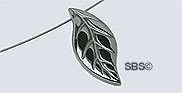 Hematite 12x25mm Leaf (non-magnetic)
