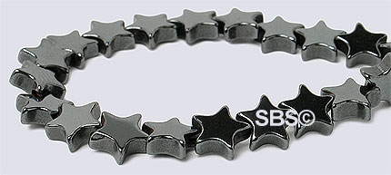 Hematite 6mm Star (non-magnetic)