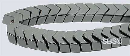 Hematite 9mm V-Shape (non-magnetic)