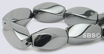 Magnetic Hematite 8x16 (4-sided) Swirl AAA Grade