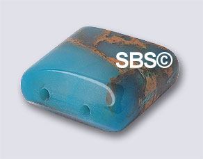 Impression Jasper 12x12mm 2-Hole (100)