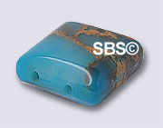 Impression Jasper 12x12mm 2-Hole (12)