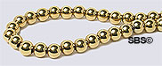 Metallic Magnetic Hematite 4mm - GOLD