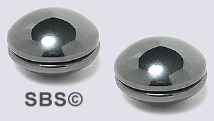 High Power Magnetic Hematite Earrings 12mm (1 pair)