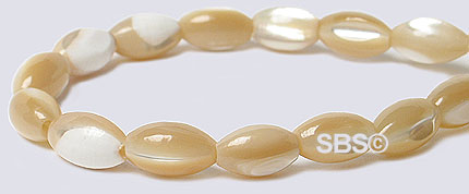 Mother of Pearl 5x8 Rice Natural
