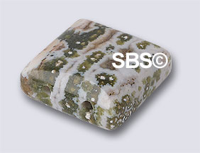 Ocean Jasper 12x12mm 2-Hole (50)