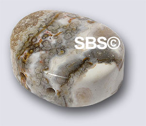 Ocean Jasper 12x15 Flat Oval 2-Hole (100)