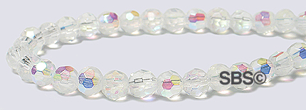 Oriental Crystal 4mm ROUND - Crystal AB