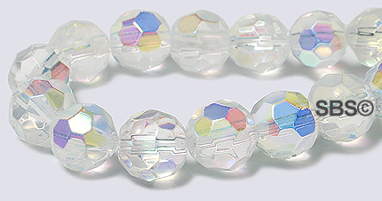 Oriental Crystal 8mm ROUND - Crystal AB