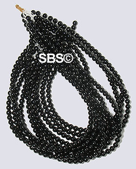 Black Onyx 6mm (round) 10 strands AA Grade