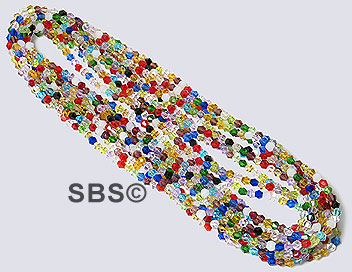 Oriental Crystal 4mm Bicone MIX Colors (10 strands)