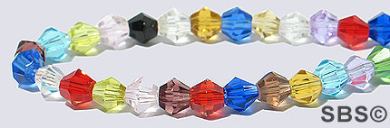 Oriental Crystal 4mm Bicone - MIX Colors