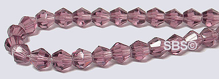 Oriental Crystal 4mm Bicone - Amethyst