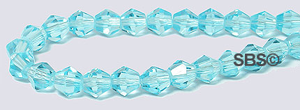 Oriental Crystal 4mm Bicone - Aquamarine